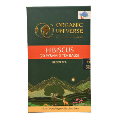 Organic Universe Organic Uni-Hibiscus Tea (20 Pyramid Tea Bags)