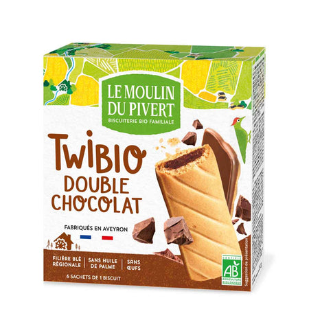 Le Moulin Du Pivert Double Chocolate Snack Bars 150g