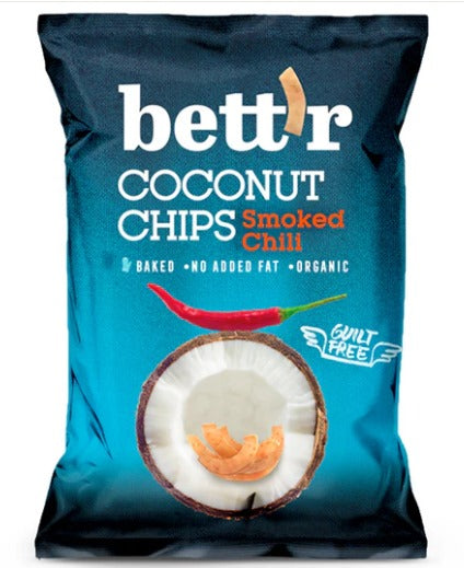 Bettr Coconut Chips with Chili Vegan Organic 40g