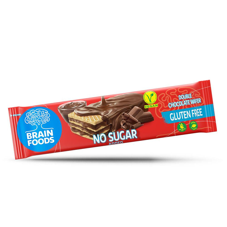 Brain Foods Double Chocolate Wafer - 40g