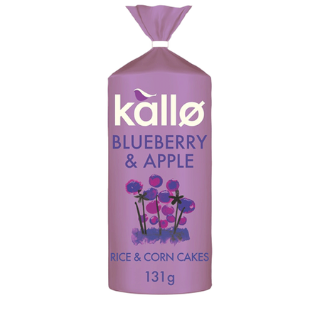 Kallo Blueberry & Vanilla Rice Cakes 131g