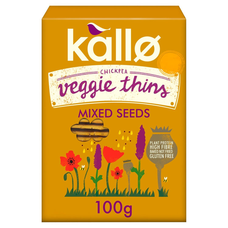 Kallo Mixed Seed Veggie Thins - 100g