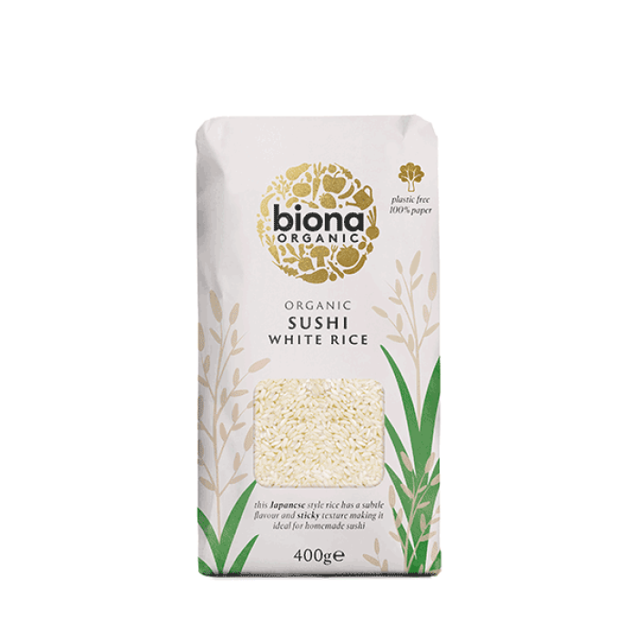 Biona Organic Sushi Rice White 400g