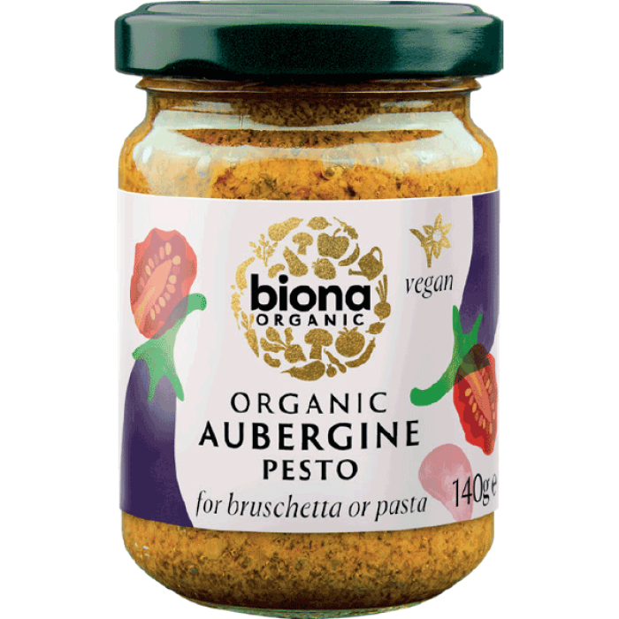 Biona Aubergine Pesto 140g