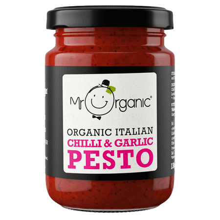 Mr. Organic Chilli & Garlic Pesto Vegan 130g