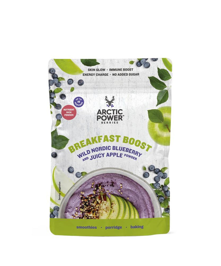 Arctic Power Breakfast Boost Wild Nordic Blueberry and Juicy Apple Powder 70g