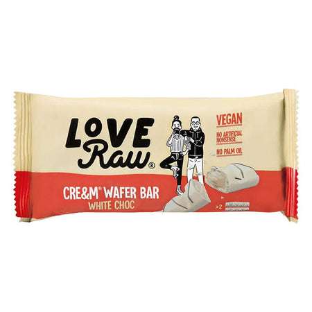 LoveRaw Vegan Cream Filled Wafer Bar White Chocolate - 45g