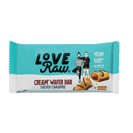 LoveRaw Vegan Salted Caramel Cream Filled Wafer - 43g