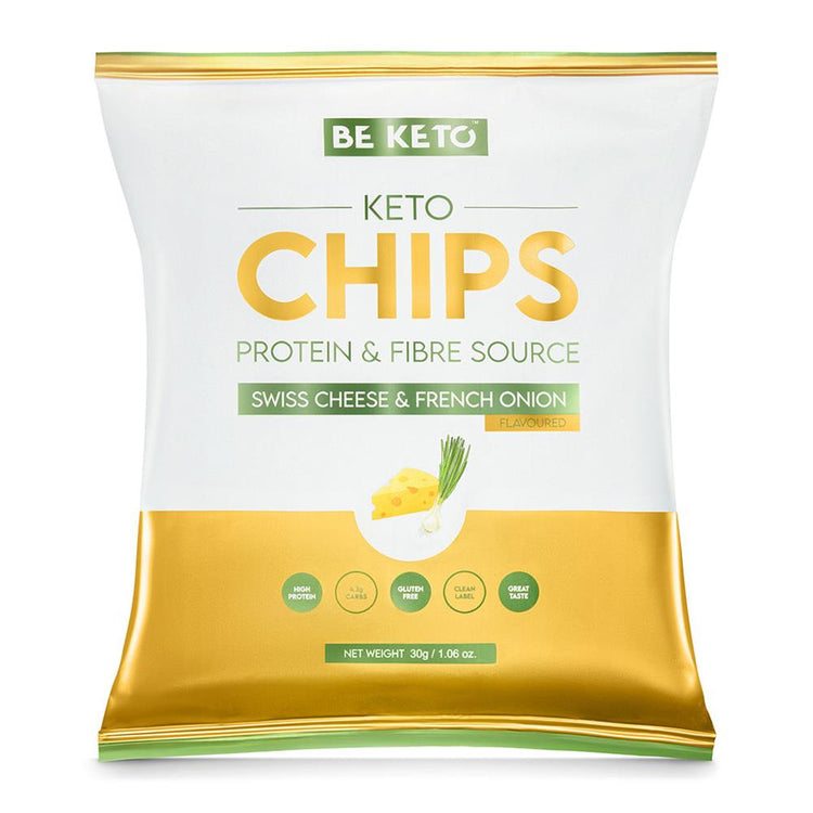 BeKeto Keto Chips Swiss Cheese & French Onion - 30g