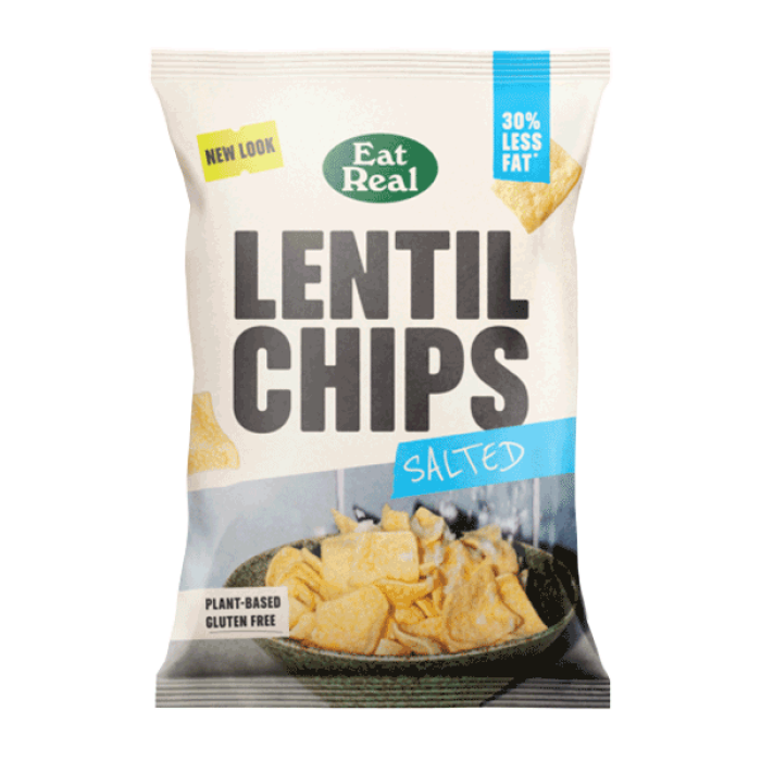 Eat Real Sea Salt Lentil Chips 95g