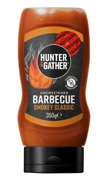 Hunter & Gather Unsweetened BBQ sauce - Squeezy 350g