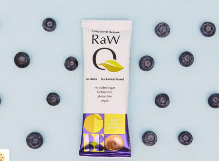 RawQ Long Lasting Apple Blueberry Hazelnut Energy Bar 40g