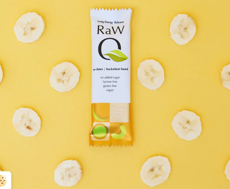 RawQ Long Lasting Mango Banana Cashew Energy Bar 40g