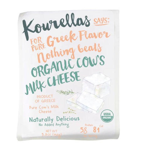 Kourellas Organic Cows Milk Cheese 150g