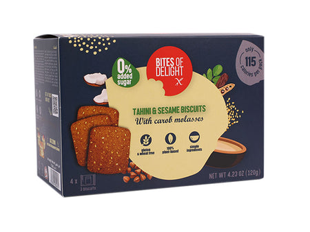 Bites of Delight Gluten Free Vegan Tahini & Sesame Biscuits 120g