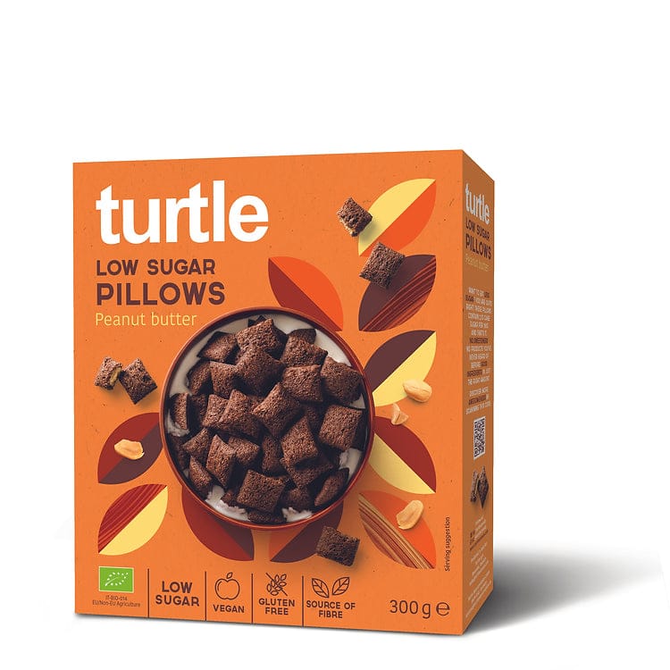 Turtle Low Sugar Pillows Peanut Butter - 300g