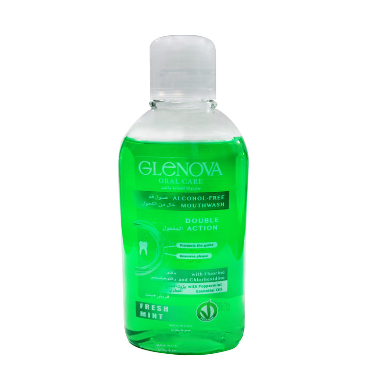 Glenova Mouthwash Fresh Mint Alcohol Free 400ml