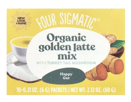 Four Sigmatic Organic Golden Latte Mix with Shitake & Turmeric 10 Sachets 60g