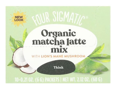 Four Sigmatic Organic Matcha Latte Mix with Maitake 10 Sachets 60g