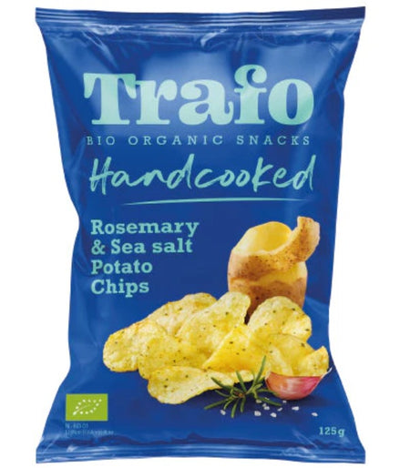 Trafo Organic Handcooked Crisps Rosemary & Himalaya Salt 125g