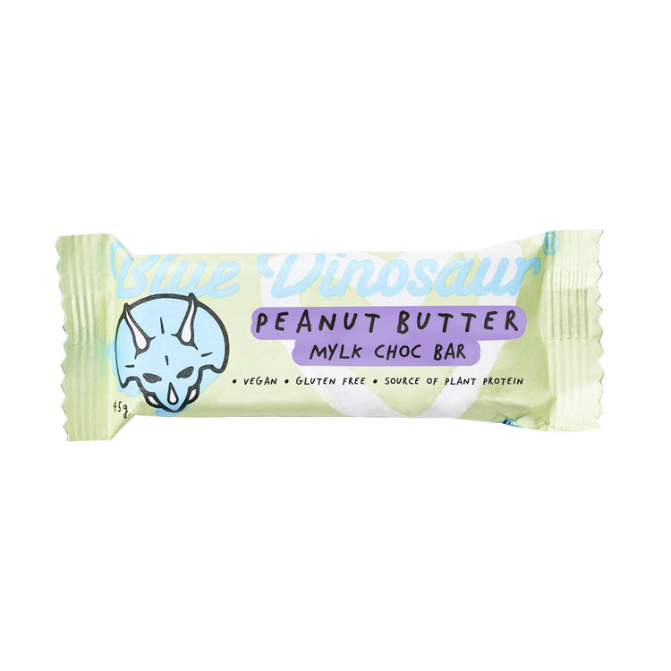 Blue Dinosaur Vegan Protein Bar - Peanut Butter & Milk Chocolate 45g