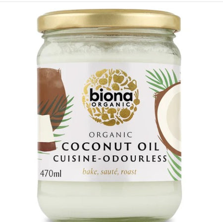 Biona Organic Coconut Oil Cuisine Mild & Odourless 470ml