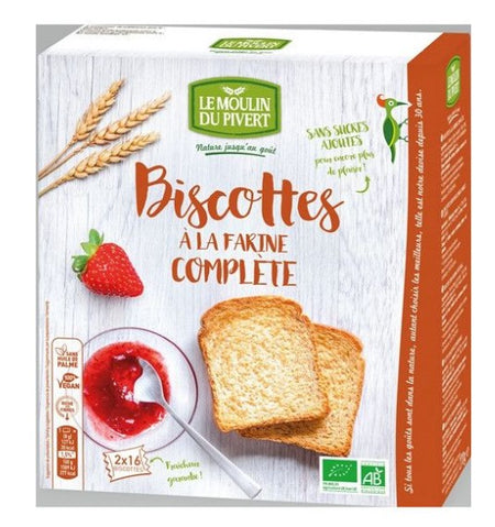 Le Moulin Du Pivert Rusks with Wholemeal Flour Crispbread 270g