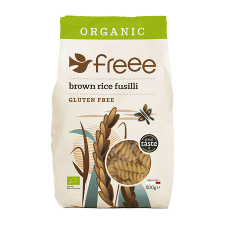 Doves Farm Organic Brown Rice Pasta Fusilli 500g, Gluten Free