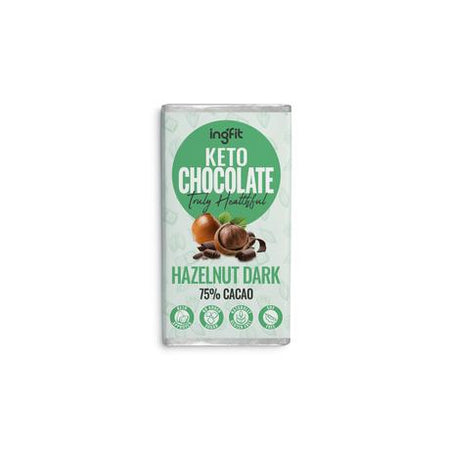 Ingfit Keto Chocolate Dark with Hazelnut 27g