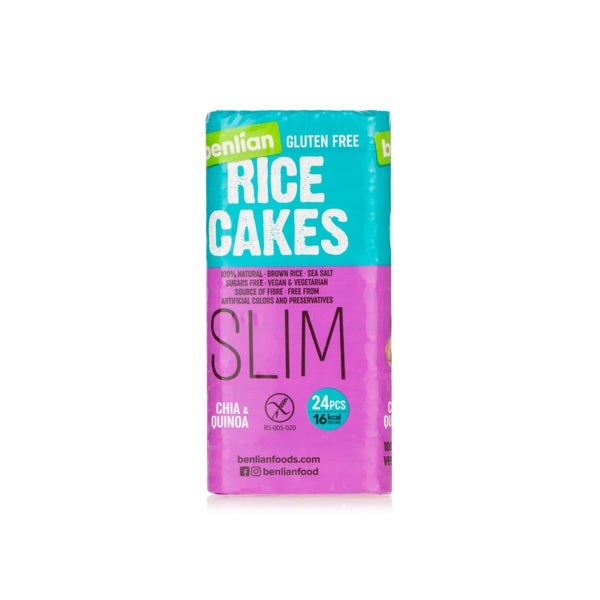 Benlian Gluten Free Rice Cakes Slim Chia & Quinoa 100g