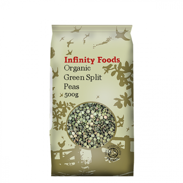 Infinity Foods Organic Green Split Peas 500g