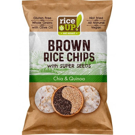 Rice Up  Rice Chips with Super Seeds - Chia & Quinoa 60g