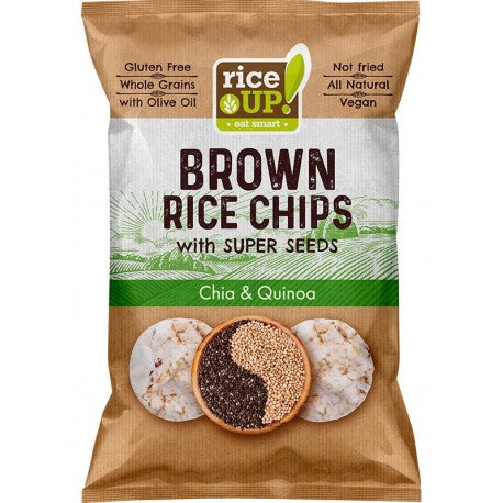 Rice Up  Rice Chips with Super Seeds - Chia & Quinoa 60g