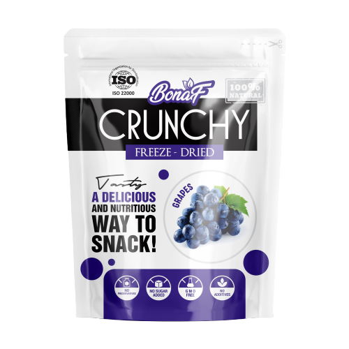 Bonaf 100% Natural Crunchy Grapes Freeze Dried 40g