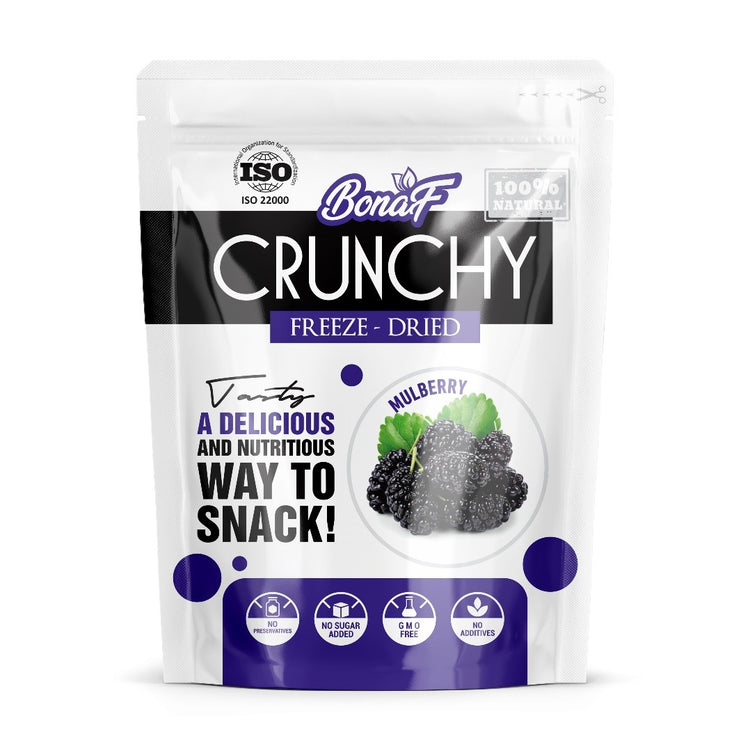 Bonaf 100% Natural Crunchy Blackberry Freeze Dried 40g