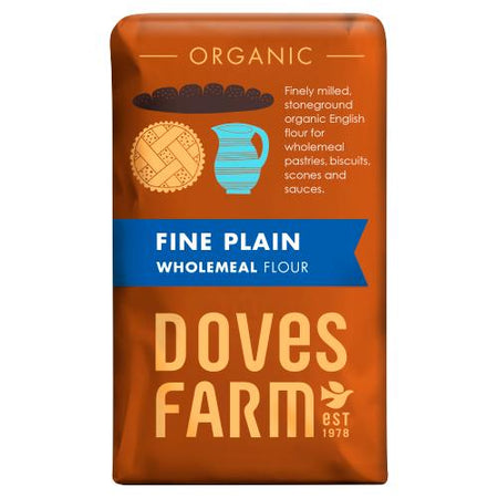 Doves Farm Fine Plain Wholemeal Flour 1kg