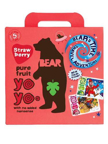 Bear Multipack Strawberry Yoyo Fruit Rolls 20g