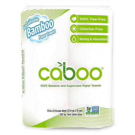 Caboo Twin Pack Kitchen Roll