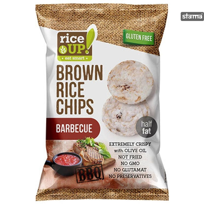 Rice Up Gluten Free Brown Rice Chips Barbecue 60g