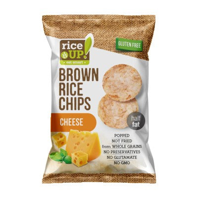 Rice Up Gluten Free Brown Rice Chips Cheese 60g