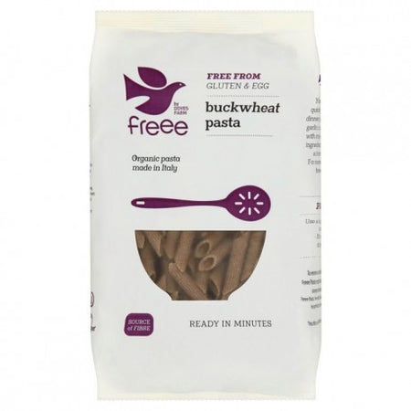 Doves Farm Organic Buckwheat Pasta Penne 500g, Free from Gluten Free & Egg