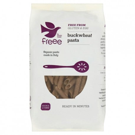 Doves Farm Organic Buckwheat Pasta Penne 500g, Free from Gluten Free & Egg