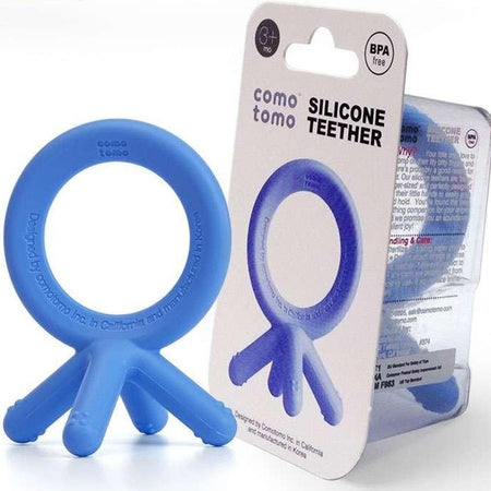 Comotomo Silicone Baby Teether Blue